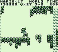 une photo d'Ã©cran de Super Mario Land sur Nintendo Game Boy